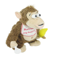 Cadeaux d'anniversaire pour enfants, singe en peluche pas cher, jouet électrique doux pour enfants, animal en peluche éducatif, jouets électroniques en peluche