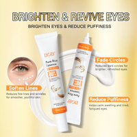 Crème pour les yeux au riz naturel multi-effets, hydratante, éclaircissante pour la peau sous les yeux, raffermissante, atténuant les rides, soulageant les poches, apaisante et douce