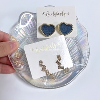 Carte d'emballage personnalisée pour bijoux, carte de présentation d'oreilles en feuille d'or sur mesure, carte d'insertion en papier pour collier, bracelet et bijoux