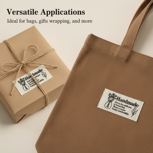 Étiquettes tissées personnalisées par le fabricant, étiquettes de marque pour vêtements Soft-Care, étiquettes tissées en satin de polyester, en rouleau - Product Image 3