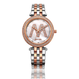 <span class=keywords><strong>Reloj</strong></span> de Acero Inoxidable 316 Personalizado al por Mayor, Relojes Dorados para Mujer Estilo Hip Hop - Product Image 6