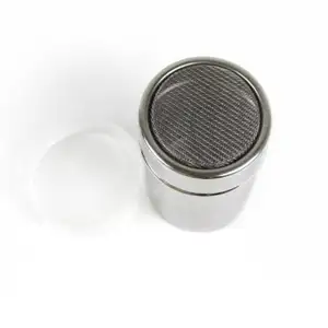 Di alta qualità in acciaio inox maglia polvere Shaker Cappuccino Latte cioccolato Shaker con coperchio