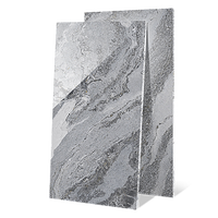 Carrelage en porcelaine imitation pierre gris alpin 750x1500mm, motif continu 6 faces, imperméable pour sol, mur, salle de bain, salon, hôtel