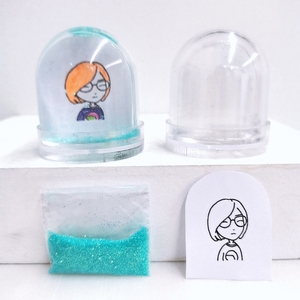 Cadre photo dôme boule de neige DIY en plastique pour décoration, souvenirs et cadeaux - Product Image 4