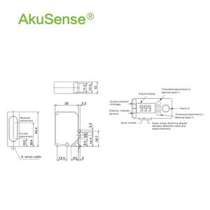 AkuSense Sensor de color de marca de NPN/PNP Sensor de Fotocélula de detección de color de objetos Sensor fotoeléctrico de 24V - Product Image 6