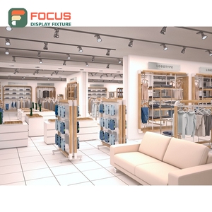 Customized Boutique Store Aluminum Store Fittings Project Contractor Chain Clothing Store - Product Image 1