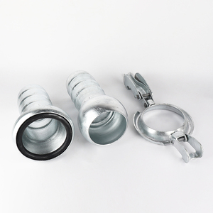 Acoplamiento de tubo de manguera Miller Bauer hembra o macho de acero galvanizado de varios tamaños - Product Image 2