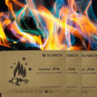 Fête Festive Pulsating Wood Burning Rainbow Colorful Flame Powder Magic Bonfire for Beach Camping & Fireworks & Pétards