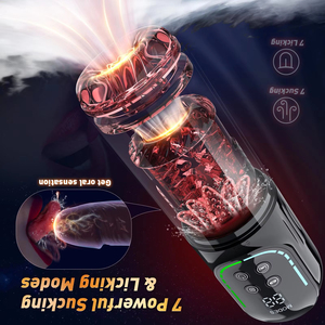 Masturbador Masculino con IA y Pantalla LCD, Bomba para Pene, Vagina de Bolsillo, Juguetes Sexuales al por Mayor, Copa Masturbadora Masculina Automática con Empuje y Succión - Product Image 1