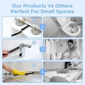 Reinigungsbürste, Hartborstige Fugenbürste, Toiletten-Fugenreinigungsbürste, für Kleine Räume, Küche, Bad - Product Image 5