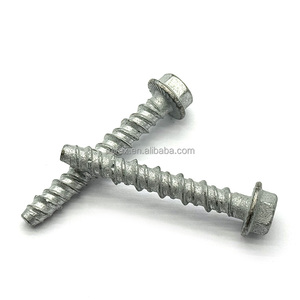 สกรูยึดคอนกรีต<span class=keywords><strong>เหล็ก</strong></span>ชุบสังกะสีเกลียวสูง-ต่ำ ตัดเกลียวเองได้ ขนาด M10 พร้อมหน้าแปลนหกเหลี่ยม - Product Image 5