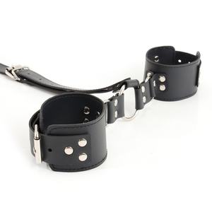 Esposas de Cuero para Sexo, Kit de Restricción de Cuello a Muñeca, Esposas Traseras, Bondage BDSM - Product Image 3