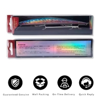 Leurre de pêche artificiel flottant pour bar, 175 mm, 24,5 g, avec hameçon VMC, corps dur en plastique, type minnow