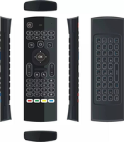 Control Remoto Inteligente MX3 con Retroiluminación, Teclado Inalámbrico RF 2.4G, Control Remoto T3 con Función de Aprendizaje IR para Smart TV, Android TV Box, PC