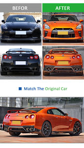 Auto parte paraurti anteriore Auto diffusore posteriore Bodykit Kit completo corpo Set vecchio aggiornamento al nuovo lifting modificato per <span class=keywords><strong>NISSAN</strong></span> GTR R35 GTR35 - Product Image 5
