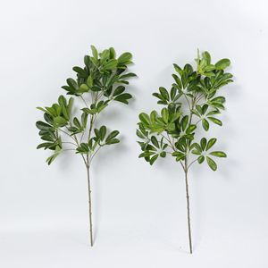 Bouquet de plantes artificielles Schefflera Dream Castle 10cm-30cm en PVC pour décoration intérieure, verdure - Product Image 3