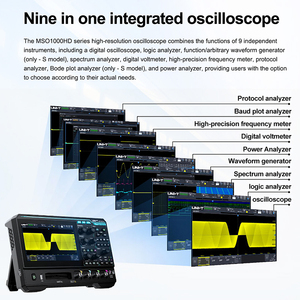 Osciloscopio Digital UNI-T MSO1154HD MSO1254HD de 4 Canales, 150MHz/250MHz, 2.5GSa/s, Analizador de Espectro con Muestreo ADC de 12 bits, L74 - Product Image 4