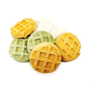 नीम की गंध 100% सूखे पालतू स्नैक्स उच्च प्रोटीन कम वसा वाले कुत्ते और बिल्ली का इलाज मांस से बने सूखे वाफल्स का इलाज करता है - Product Image 5