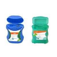 Fil dentaire en charbon de bambou doublement ciré, bobine de 120 m, conception anti-éclats, compatible avec les appareils dentaires, conforme CE, saveurs variées, emballage OEM