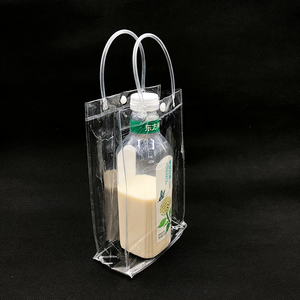 Bolsa de Plástico Transparente para Promoción con Logo y Tamaño Personalizados, Bolsa Tipo Tote Transparente para Embalaje de Vino - Product Image 5