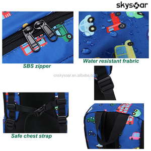 Zaino per Bambini Personalizzato con Cartoni Animati, per <span class=keywords><strong>Asilo</strong></span> e Scuola Materna, Carino Zaino Blu a Forma di Auto per Bambini e Bambine - Product Image 6