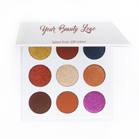 Phoera — palette de fard à paupières, maquillage, étiquette privée, haute pigmentation, 9 nuances, cosmétiques, 195 couleurs