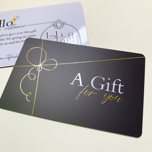 Custom Logo CMYK Printed PVC Gift Card UV Spot Plastic Business Gift Card in Stander Size 85.5*54*0.8mm