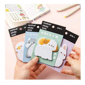30 sáng tạo dễ thương động vật Sticker ghi chú chim Memo Pads thỏ con chó bài ghi chú đơn giản in tin nhắn sinh viên ghi nhớ ghi chú dán - Product Image 1