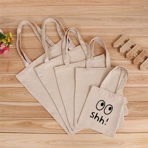 Sac fourre-tout en toile de coton pliable et réutilisable, style basique, avec logo personnalisé imprimé, vente en gros - Product Image 1