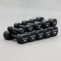 Ensemble d'haltères en polyuréthane SMARTFIT 1-10KG haltères personnalisés en TPU pour GYM Fitness