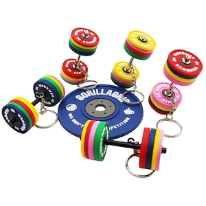 Wsnbwye llaveros Destapadores Para Sublimar Gift Anime Sublimation Fan DIY Fitness Gym Fitness Barbell Key Chain