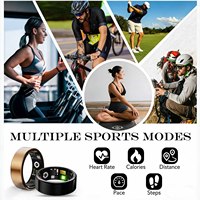 Anillo Inteligente de Acero 2025, Monitor de Actividad Física con Pantalla LED, Sueño, Frecuencia Cardíaca, Oxígeno en Sangre, Resistente al Agua 10ATM IP68, Compatible con Android e iOS