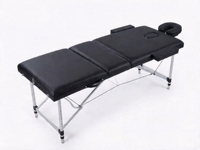Table de massage et de tatouage pliable en alliage d'aluminium, épaissie, pour maquillage permanent, facile à transporter
