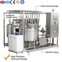 CE Automatische 2000L/H SUS304 Flesjes Drankverwerkingslijn Mango Fruchtsap Pasteuriseermachine