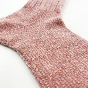 Venta caliente invierno 7 Color sólido grueso mujer acogedor punto caliente Fuzzy <span class=keywords><strong>lana</strong></span> Super suave chenilla Calcetines - Product Image 6