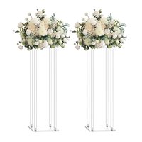 Support à fleurs moderne en acrylique, 31,5 pouces de haut, décoration de centre de table pour mariage, fête, dîner, vase de luxe de haute qualité