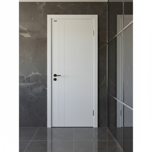 <span class=keywords><strong>Porta</strong></span> Interna Minimalista in MDF Bianco di Alta Qualità, Isolamento Acustico, Garanzia 1 Anno, Apertura Manuale per Camera da Letto, Ospedale, Hotel - Product Image 1