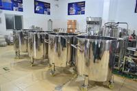 Cuve de transfert mobile avec agitateur 100L 200L 300L 500L, en matériau de qualité alimentaire, réservoir tampon pour produits intermédiaires, stockage WIP