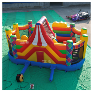 Château gonflable de <span class=keywords><strong>cirque</strong></span> de carnaval en PVC d'extérieur pour enfants, toboggan gonflable pour usage commercial - Product Image 4