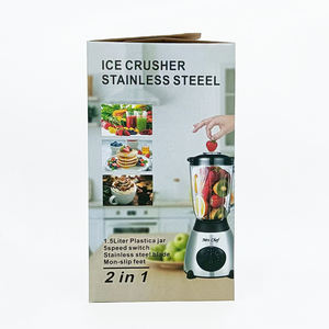 Mrs <span class=keywords><strong>Chef</strong></span> robot de cuisine Y66 petit appareil 1.5 litre bocal en verre 2-en-1 mixeur alimentaire - Product Image 3