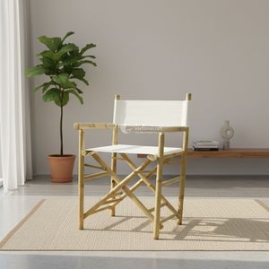Resort Style Bamboo Folding <b>Chair</b> with Canvas Seat, <b>Easy</b> Storage, Garden <b>Chairs</b> Outdoor Wholesale Viettimecraft - Product Image 1