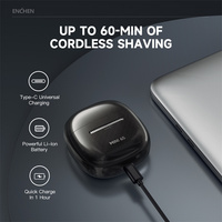 Rasoir électrique intelligent mini ENCHEN 6S à double lame magnétique, rasoir portable pour hommes, marque privée
