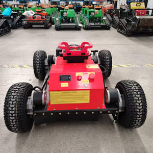 Cortadora de Césped Portátil con Ruedas, Motor de Gasolina de 224cc, Arranque Eléctrico, Control Remoto, Grado Industrial, <span class=keywords><strong>Robot</strong></span> Pequeño, Motor de 4 Tiempos - Product Image 2