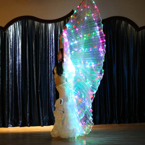 Willyoung - Alas de Danza del Vientre con Luces LED para Mujer, 300 Luces LED, Danza Oriental, Egipto, <span class=keywords><strong>India</strong></span>, Práctica de Actuación, Telescópicas - Product Image 4
