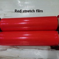 Film d'emballage pour palette rouge 18-25 microns, film étirable en plastique personnalisé, fourniture d'usine YIHONG