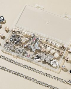 Kit de dijes para bolsos y broches DIY para mujer, con perlas y diamantes de imitación, incluye broches de seguridad - Product Image 6