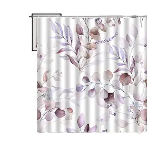 Eco Friendly European Style Bathroom Curtain Waterproof Fabric Shower Curtains Shower Curtain Bathroom