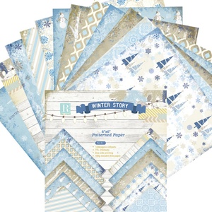Papel para álbumes de recortes de invierno personalizado al por mayor, papel de fondo artístico, papel para hacer tarjetas, manualidades con papel para álbumes de recortes - Product Image 4