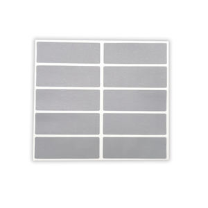 1000 pièces bricolage manuel fait à la main autocollant à gratter gris Rectangle PET matériel carte à gratter dans les tailles 15x48mm 20x60mm 26x60mm - Product Image 2