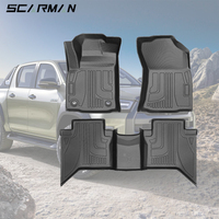 Haute qualité meilleure vente TPE tapis de voiture tapis de sol de voiture Protection tous temps pour 2015-2023 Toyota Hilux accessoires intérieurs